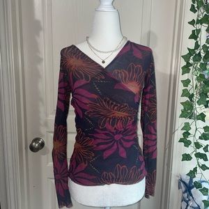 y2k flower long sleeve